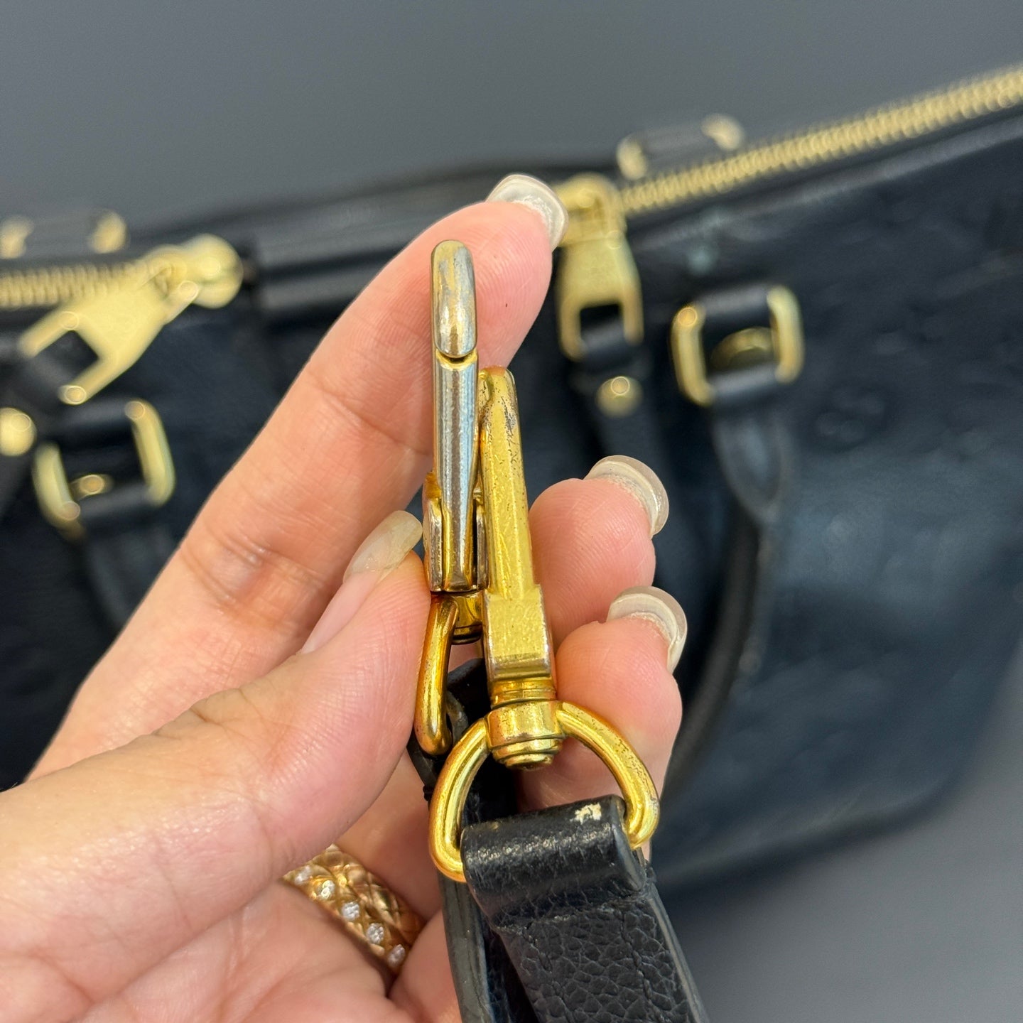 Louis Vuitton - Monogram Empreinte Convertible Top Handle Bag - Leather - Black - (medium)