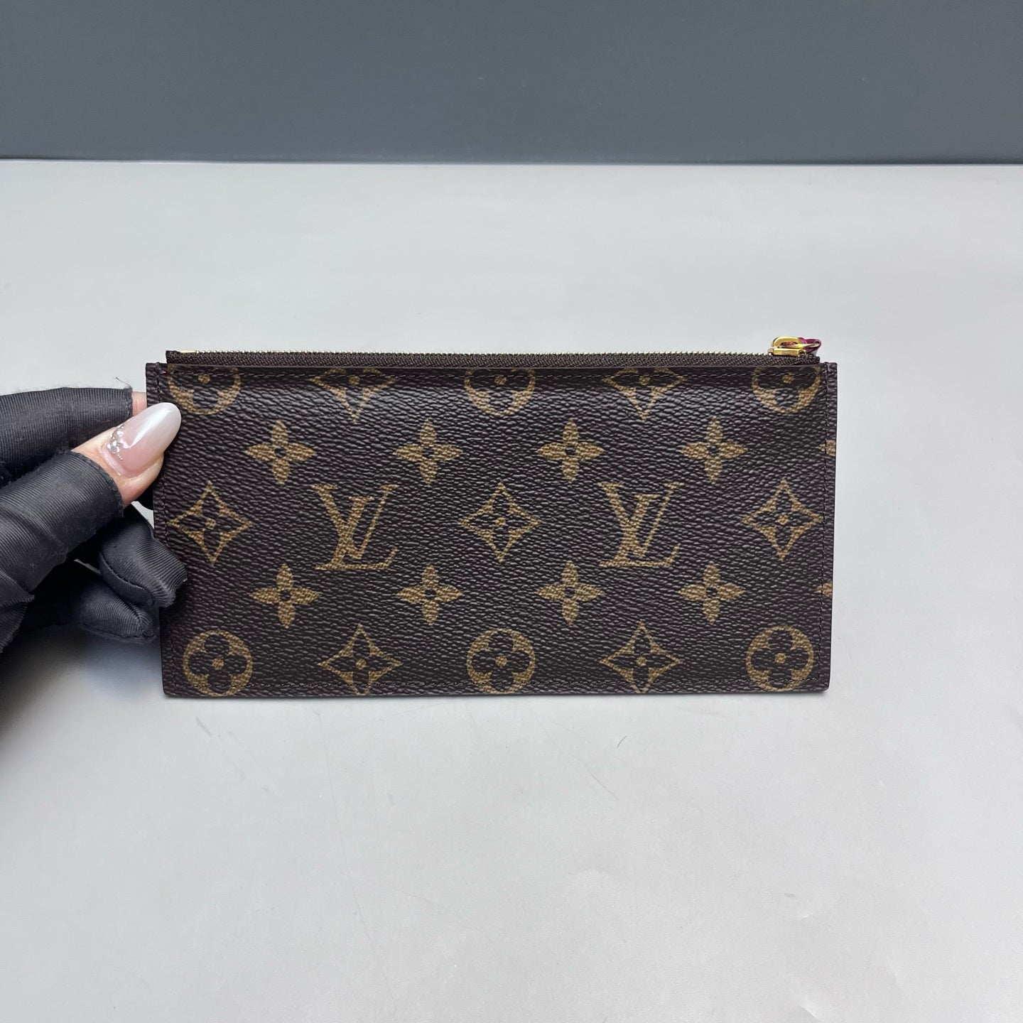 Louis Vuitton - Pochette Félicie - Monogram coated canvas with leather trim - Brown - (mini)