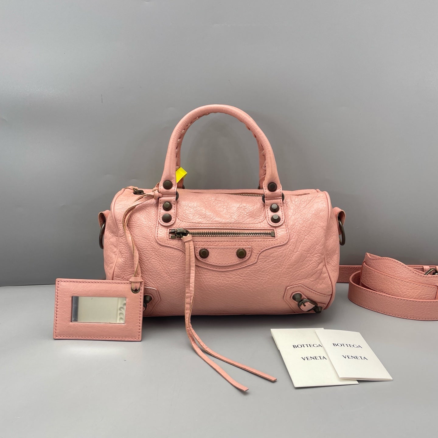 Balenciaga - Mini Boston Satchel - Leather - Pink - (mini)