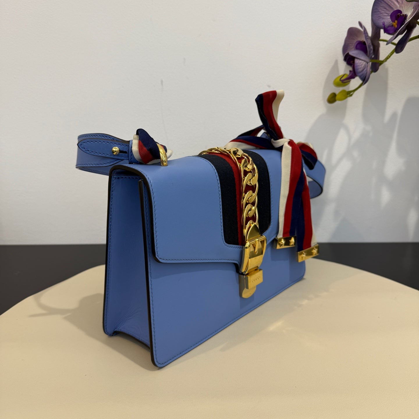 Gucci - Sylvie - Leather - Blue - (medium)