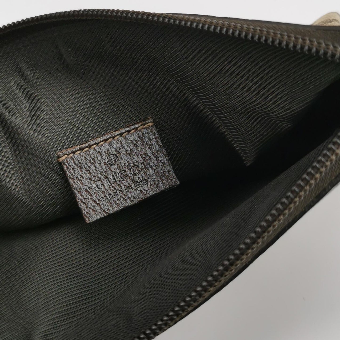 Gucci - Monogram Canvas Baguette Shoulder Bag - Canvas and Leather - Brown - (small)