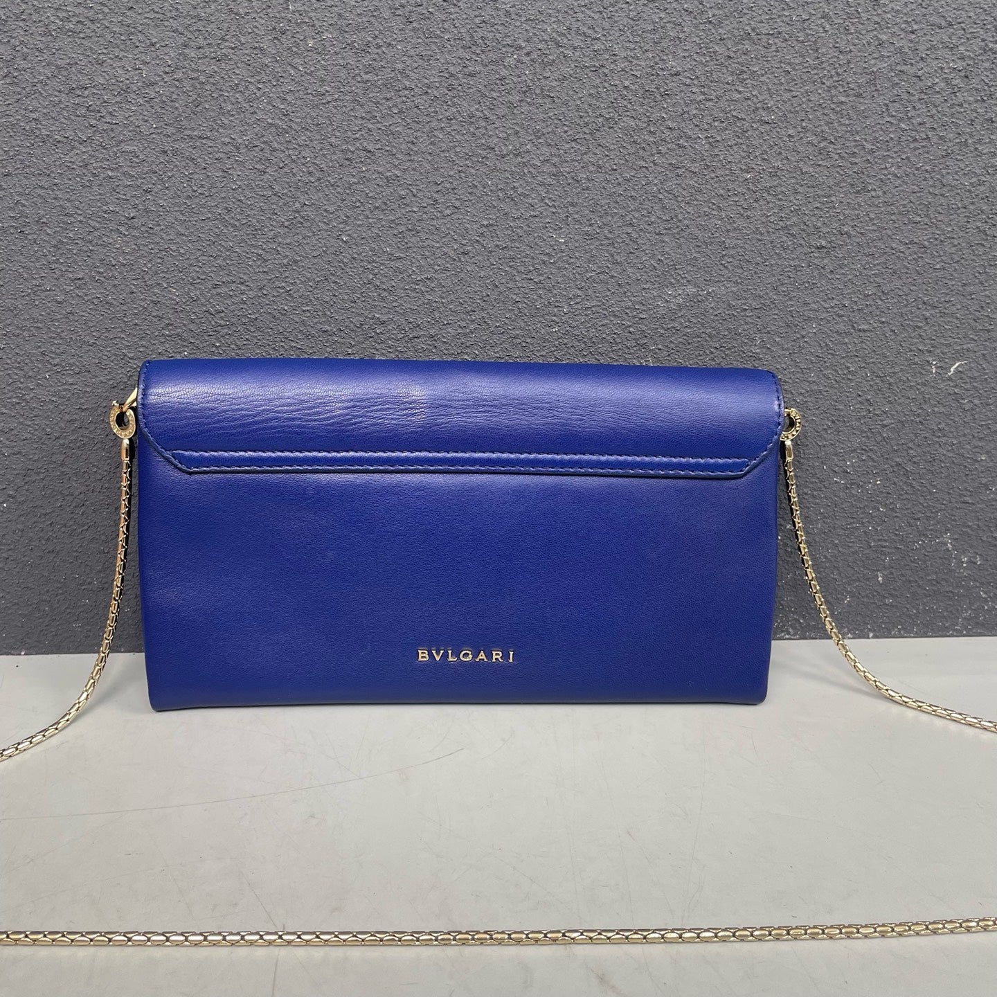Bvlgari - Serpenti Forever Wallet on Chain (WOC) with Tassel - Calfskin leather - Blue - (mini)