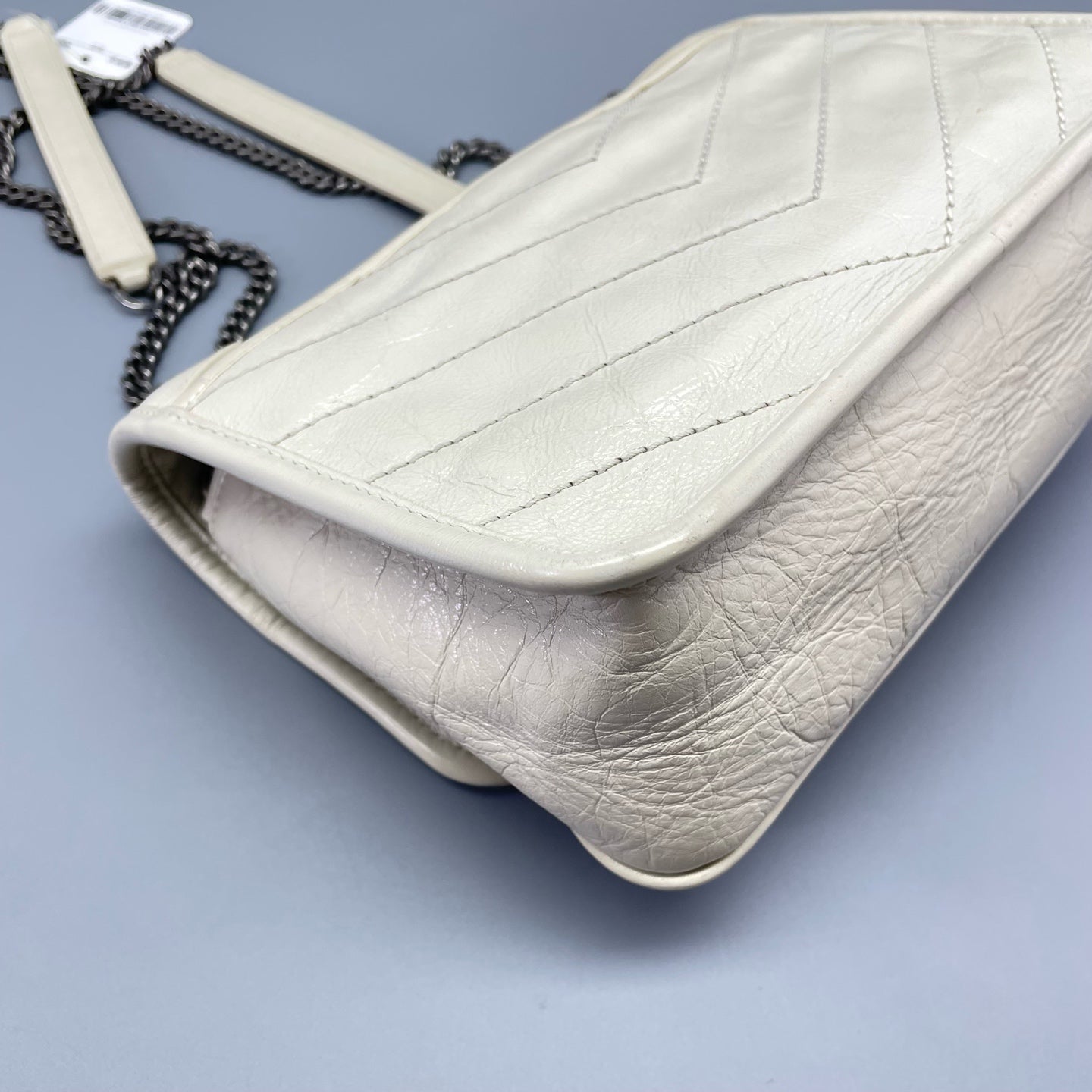 Saint Laurent - Niki Baby Chain Bag - Leather - White - (Small)