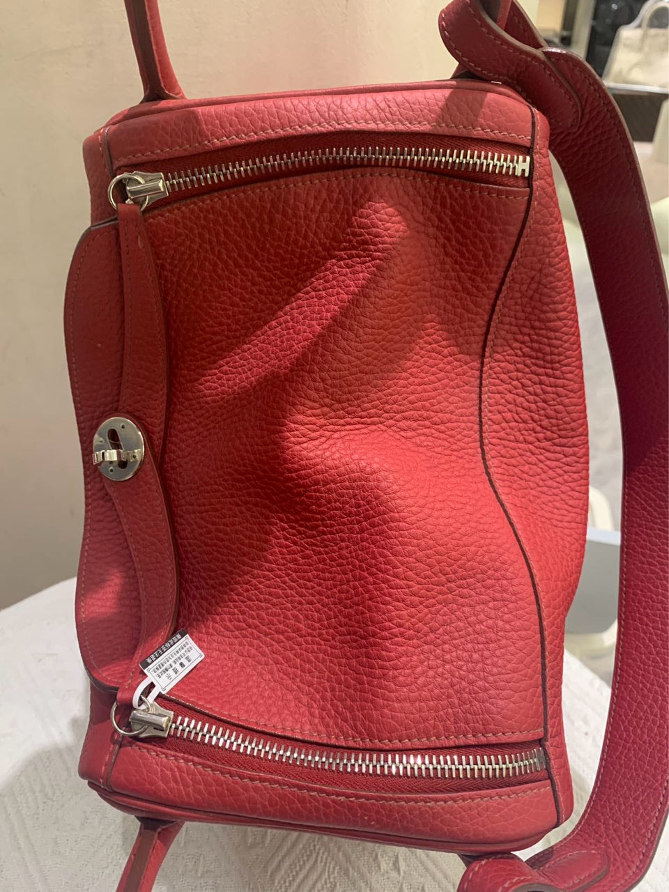 Hermès - Lindy 30 - Taurillon Clemence leather - Red - (medium)