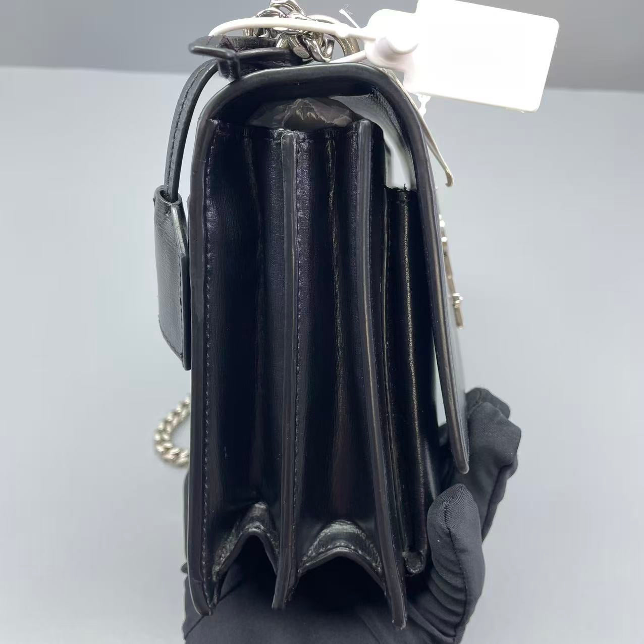 Saint Laurent - Sunset Medium - Grained leather - Black with Silver-tone Hardware - (Medium)