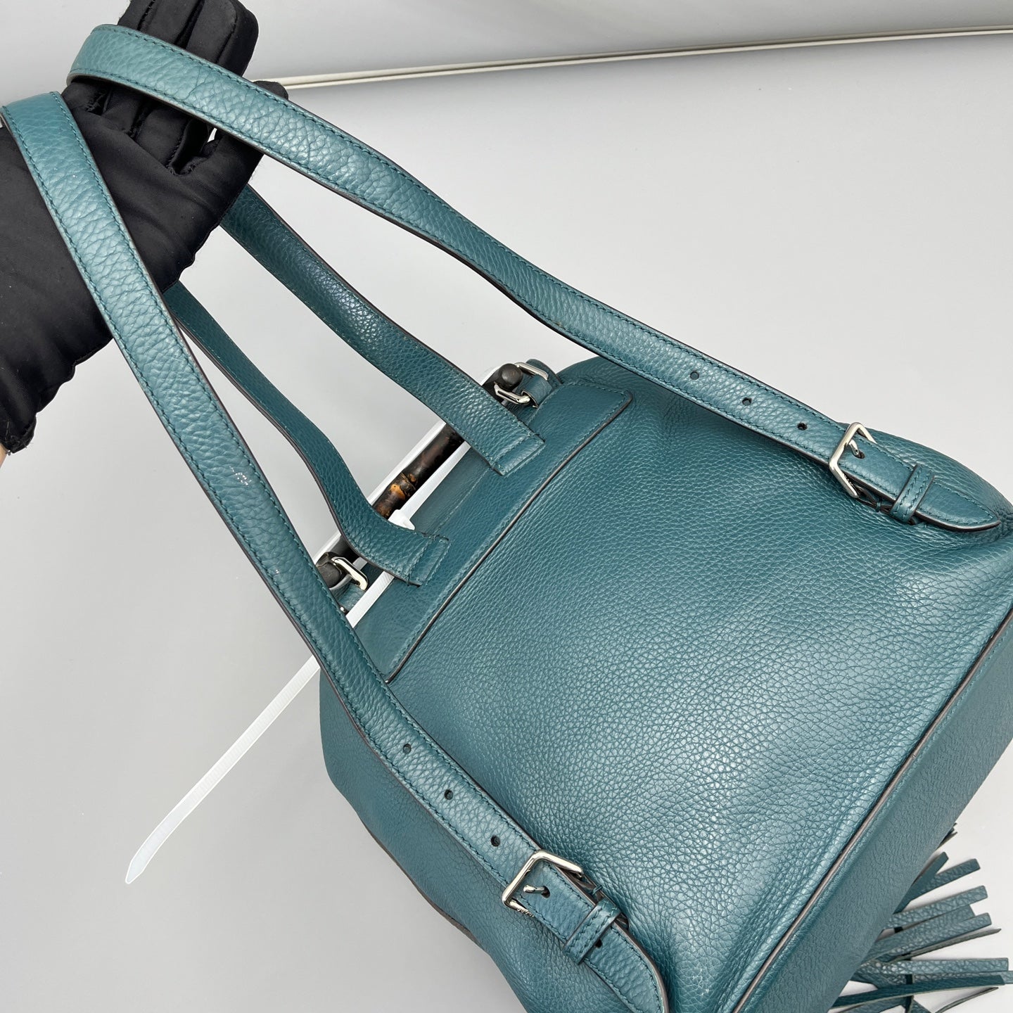 Gucci - Bamboo Tassel Backpack - Leather - Blue - (Medium)