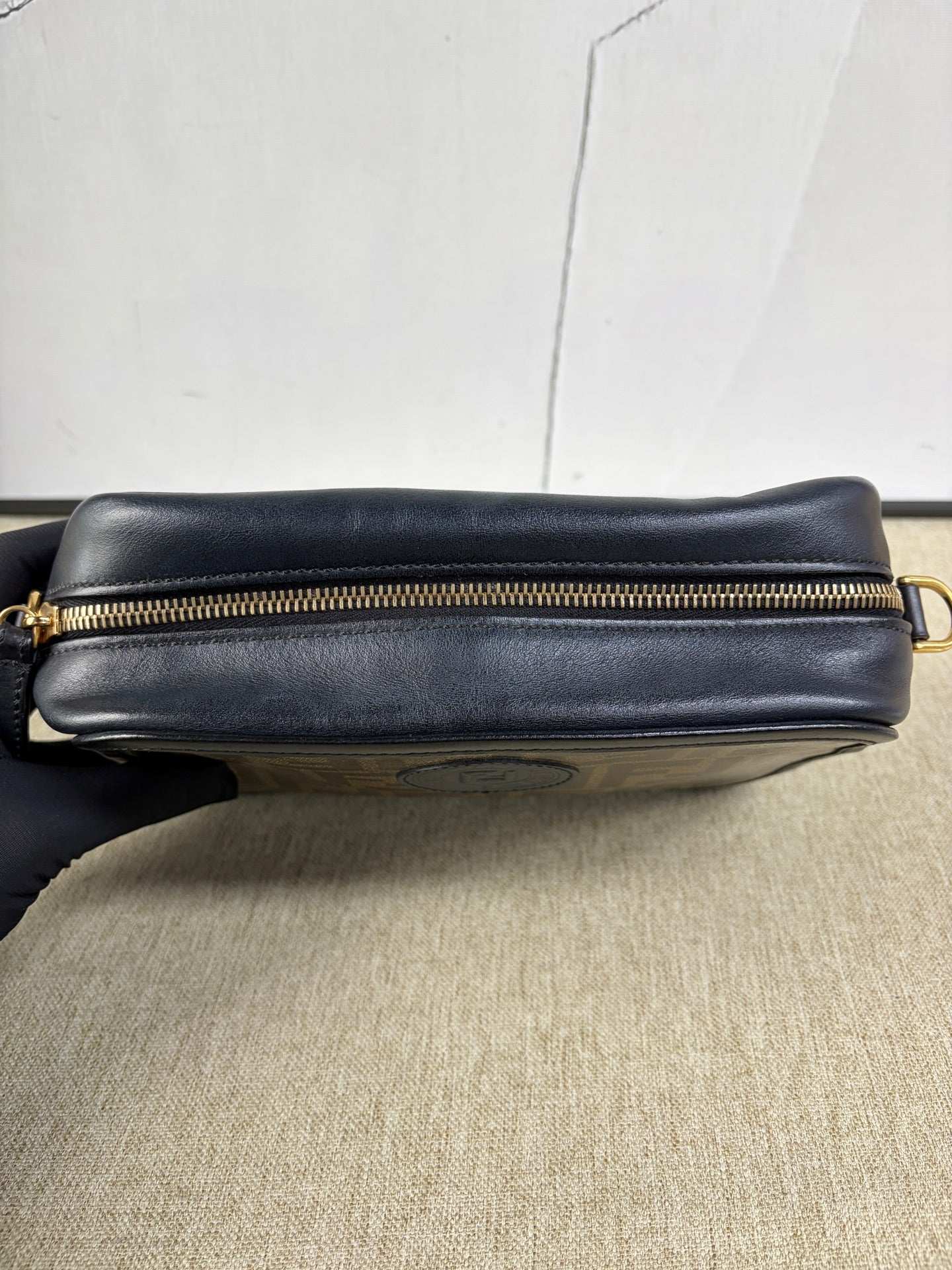 Fendi - Camera Bag - Coated canvas and cowhide leather - Brown and Black - (Small)