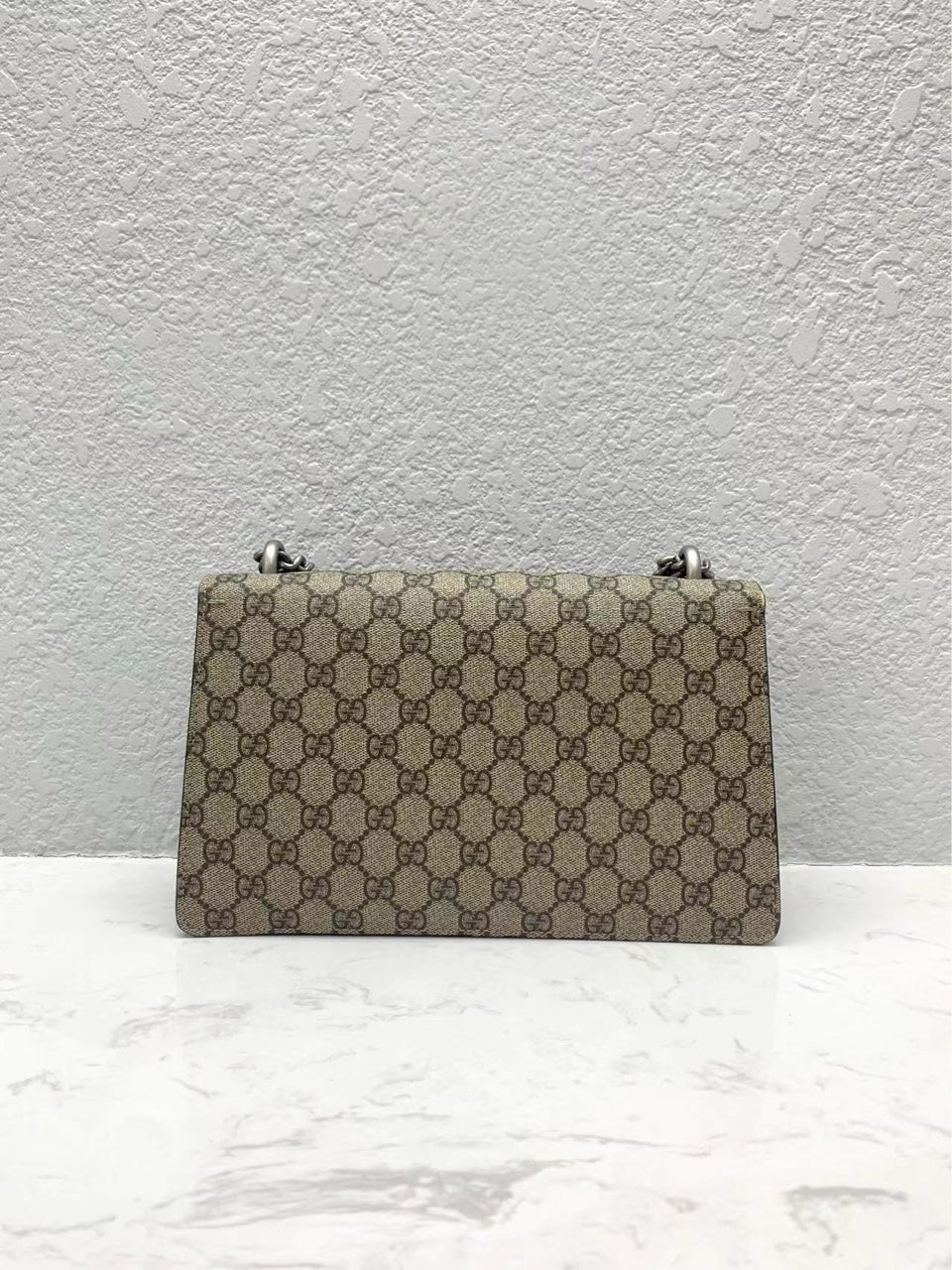 Gucci - Dionysus Shoulder Bag - GG Supreme canvas with suede and leather trim - Beige and Ebony - (Medium)