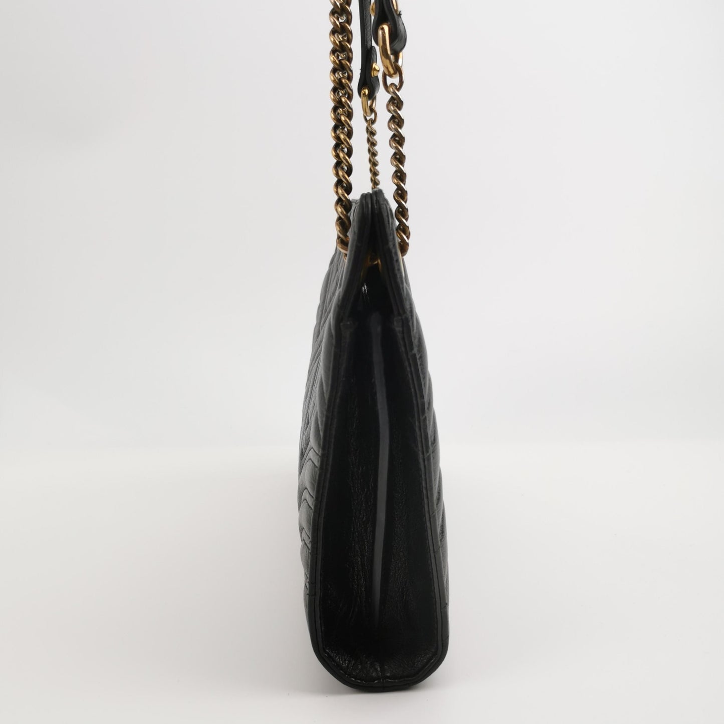 Gucci - GG Marmont Matelassé Flap Bag - Leather - Black - (medium)