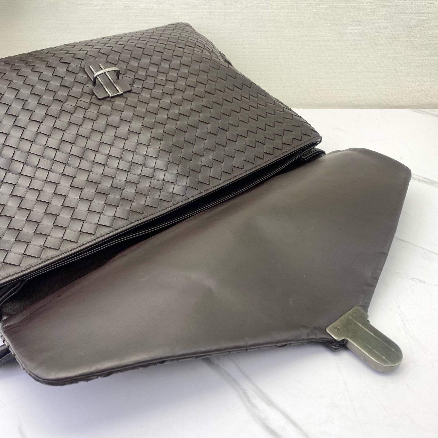 Bottega Veneta - Intrecciato Briefcase - Lambskin leather - Brown - (medium)