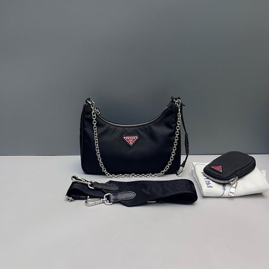 Prada - Re-Edition 2005 Shoulder Bag - Synthetic - Black - (mini)