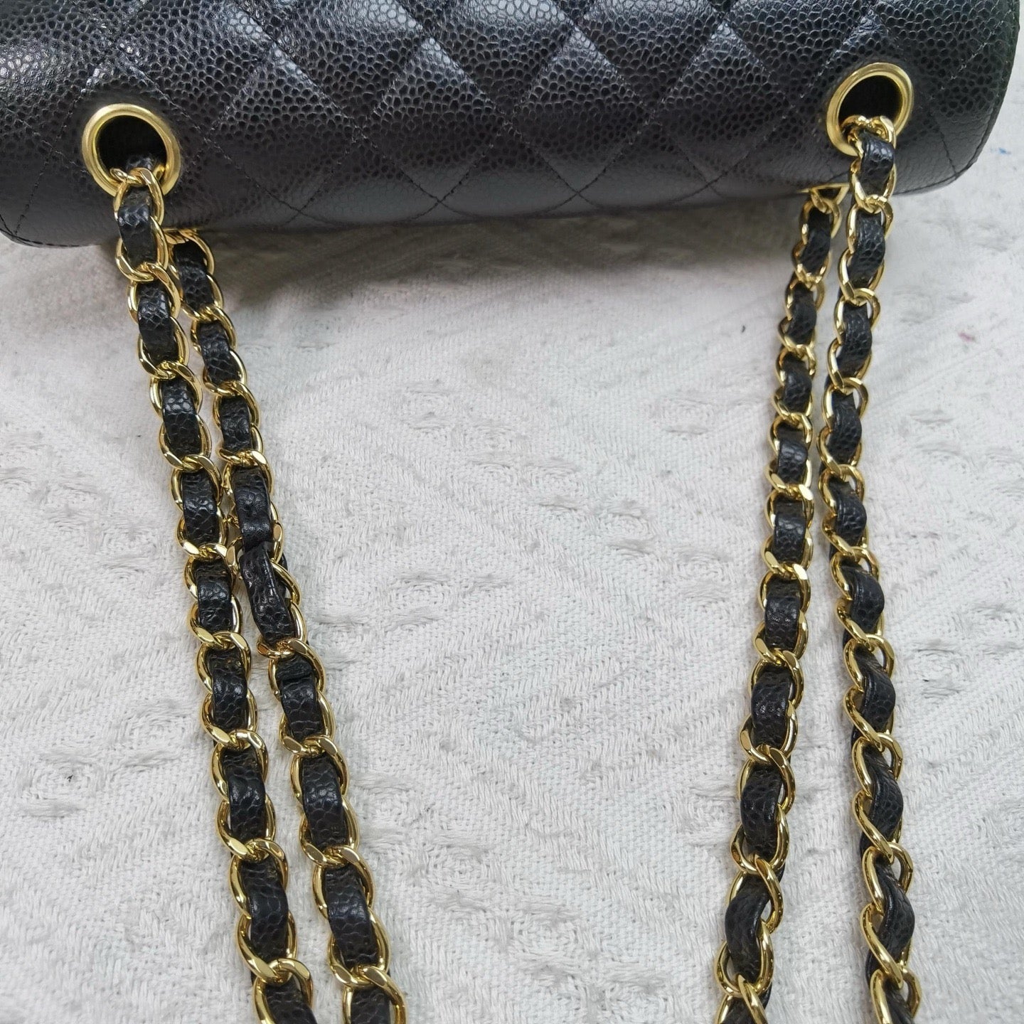 Chanel - Classic Flap Bag - Caviar leather - Black - (Small)