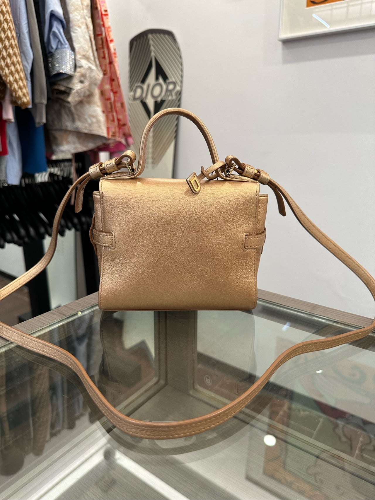 Delvaux - Tempete Micro - Leather - Gold - (mini)