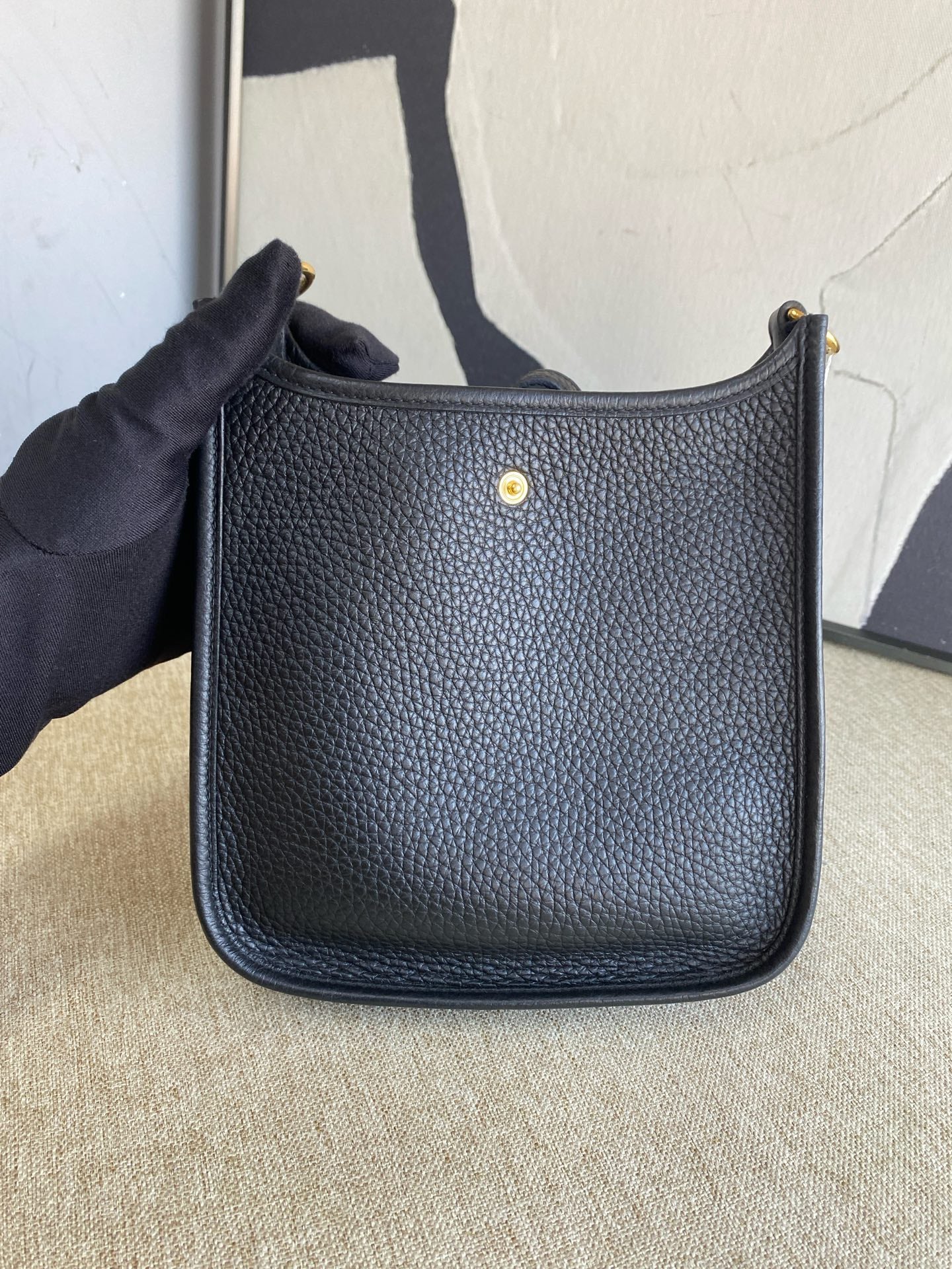 Hermès - Evelyne 16 mini - Taurillon Clemence leather - Black - (mini)