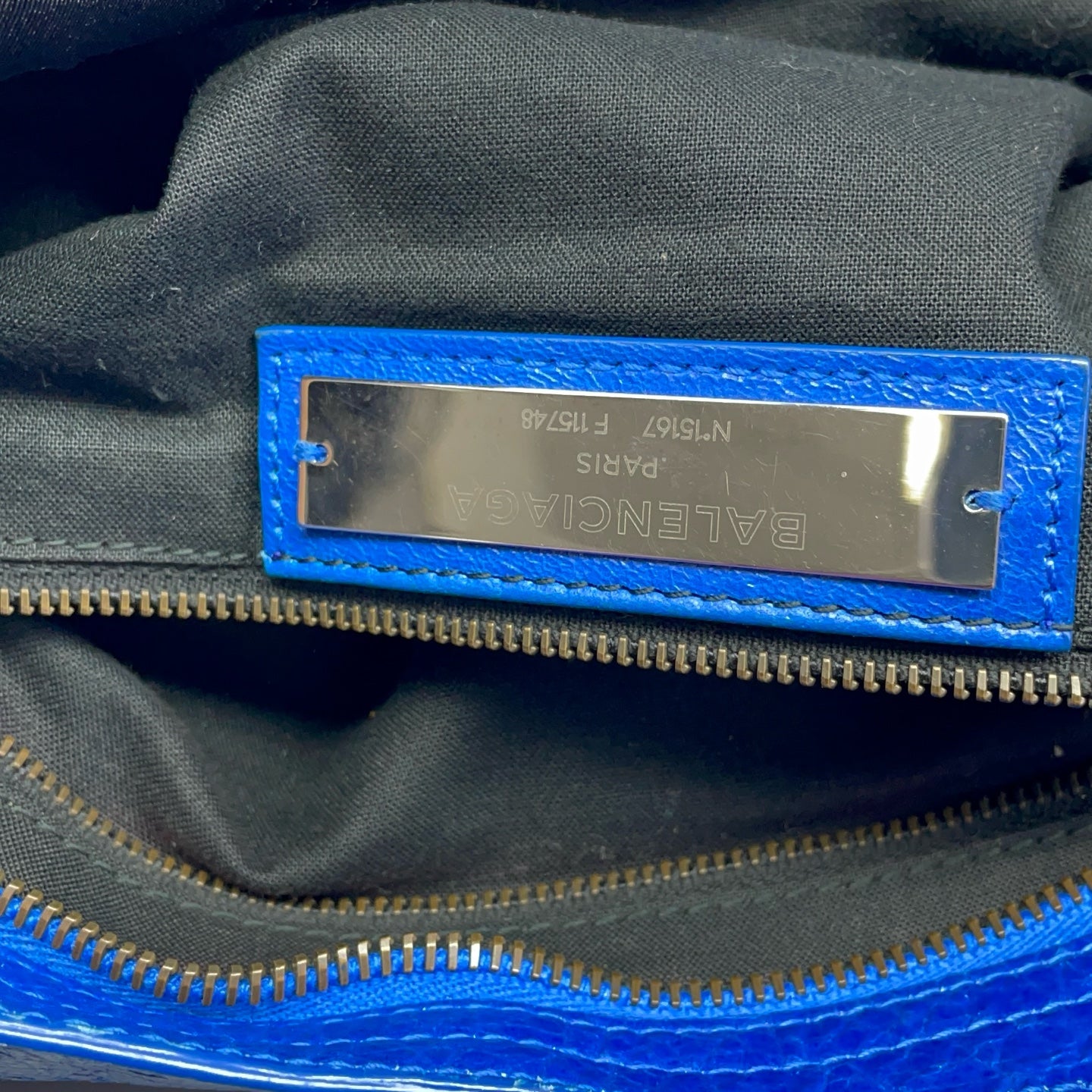 Balenciaga - City Bag - Lambskin leather - Blue - (medium)