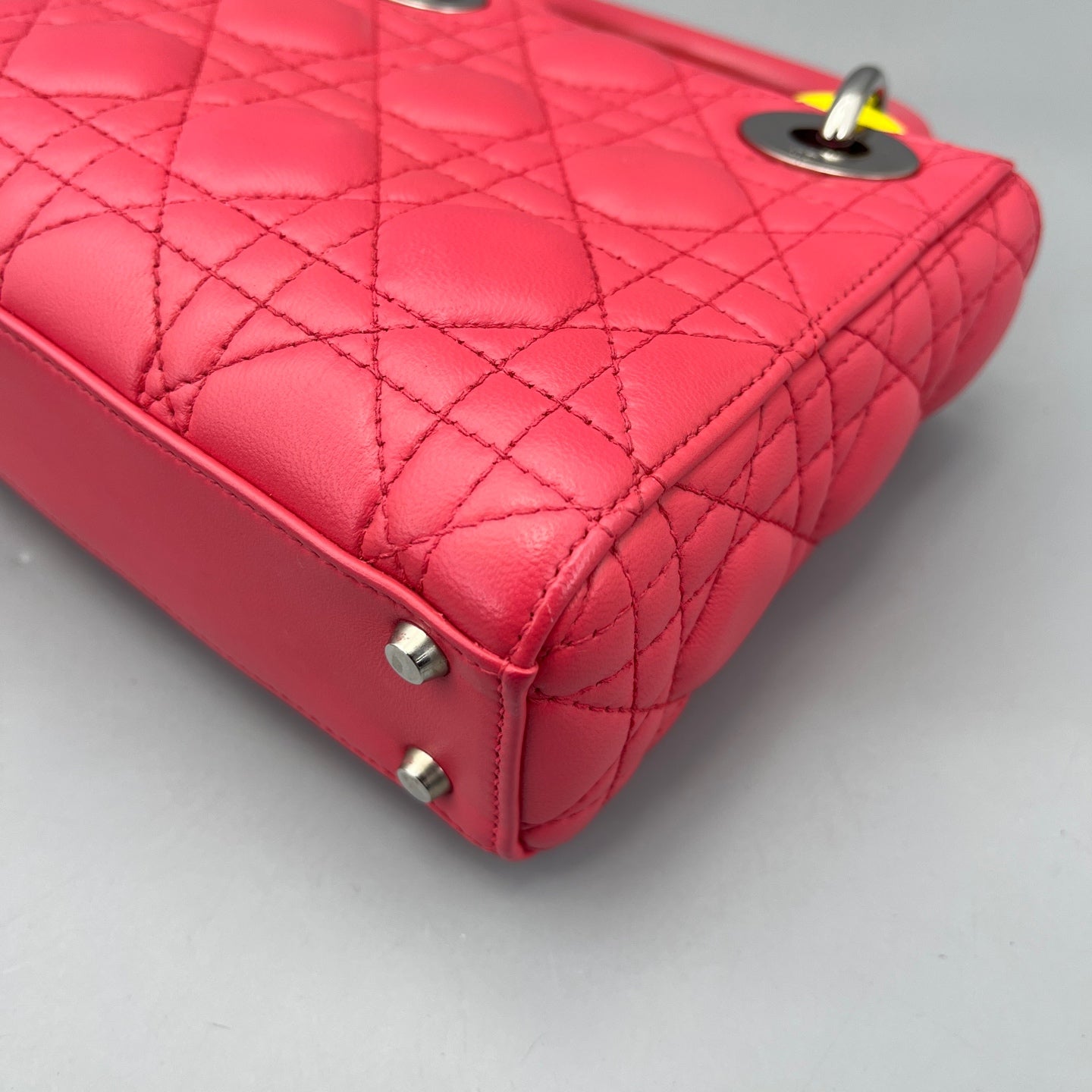 Dior - Lady Dior Mini - Lambskin leather - Pink - (mini)