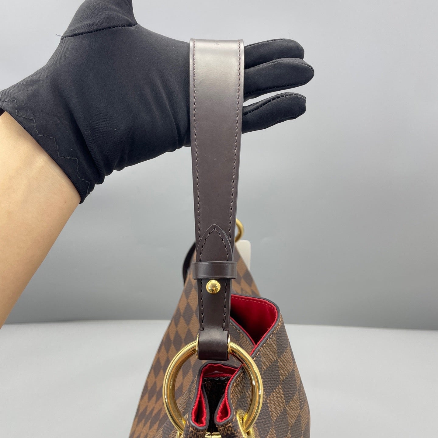 Louis Vuitton - Graceful MM - Damier Ebene coated canvas with leather trim - Brown - (medium)