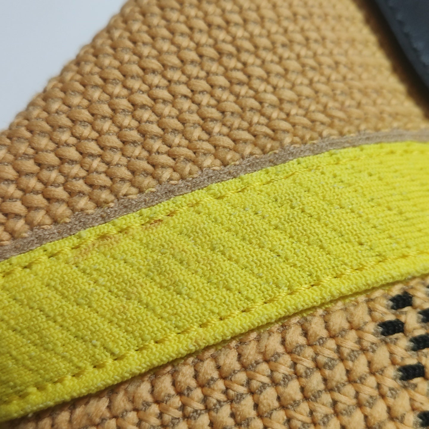 Burberry - Woven Logo and Check Tote Bag - Woven textile and leather - Mustard Yellow, Black, Yellow, Red, and White - (Large)