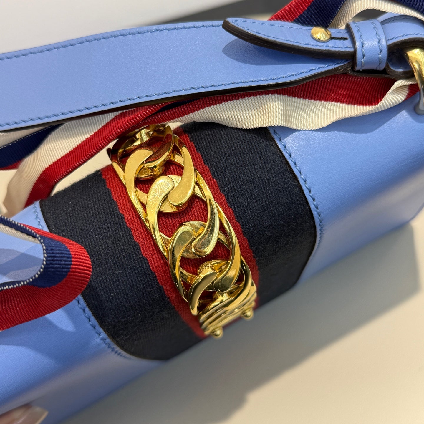 Gucci - Sylvie - Leather - Blue - (medium)