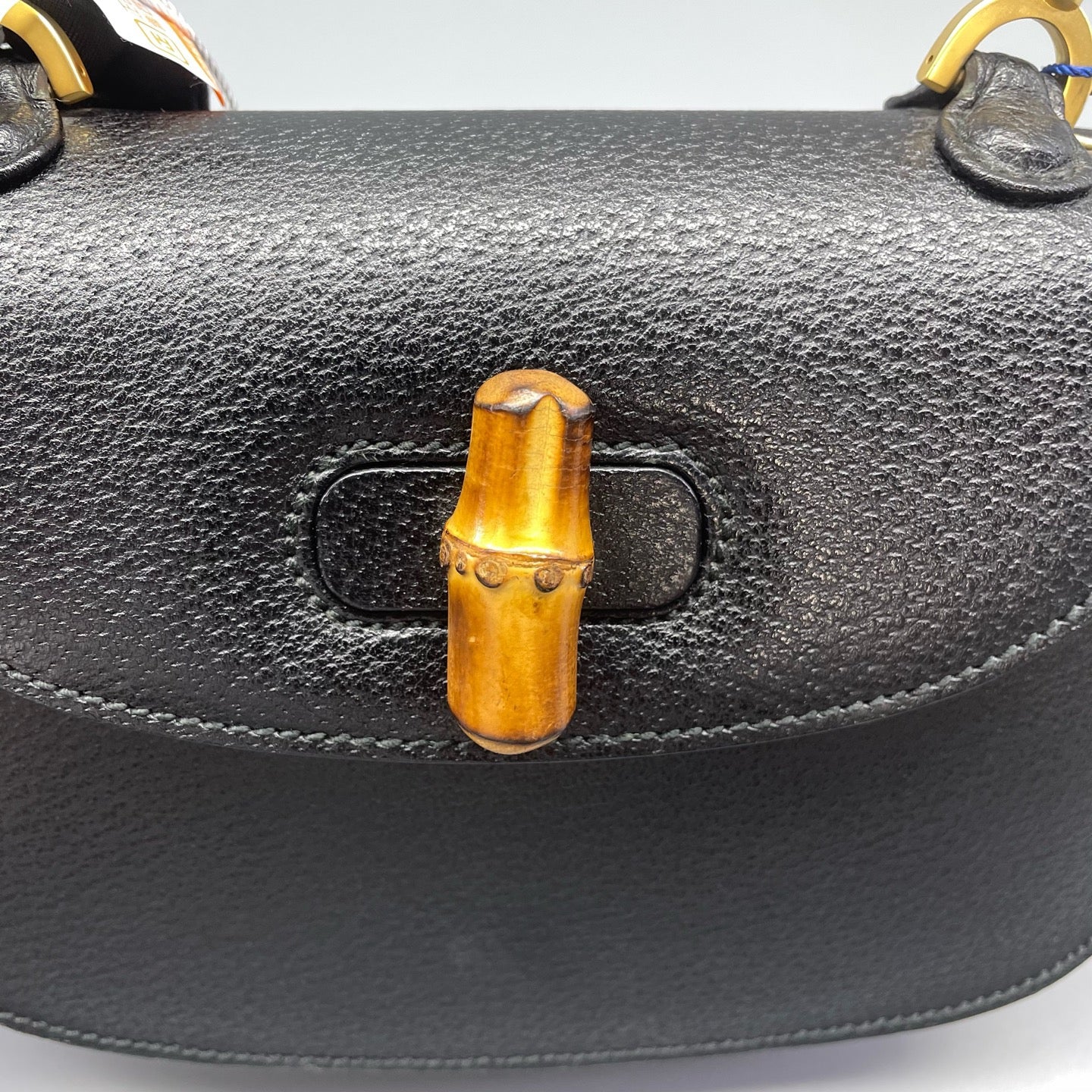 Gucci - Diana Bamboo Top Handle Shoulder Bag - Grained leather - Black - (mini)