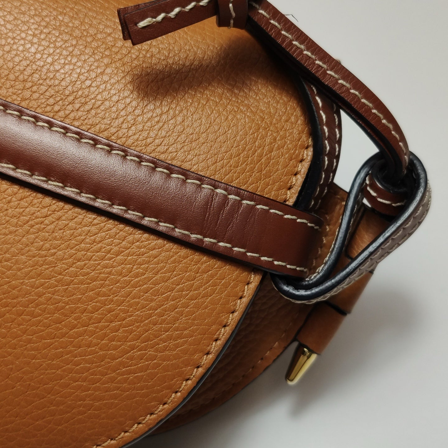 Loewe - Gate Mini - Grained calfskin leather - Light Caramel - (mini)