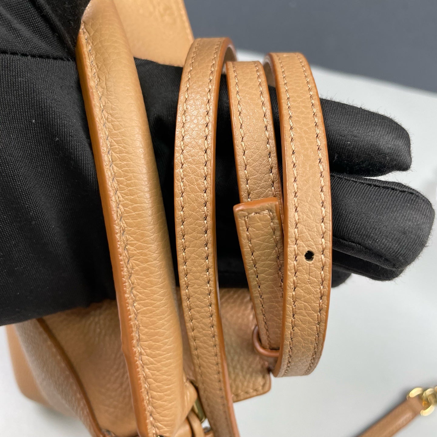 Loewe - Puzzle Mini - Grained calfskin leather - Toffee - (mini)