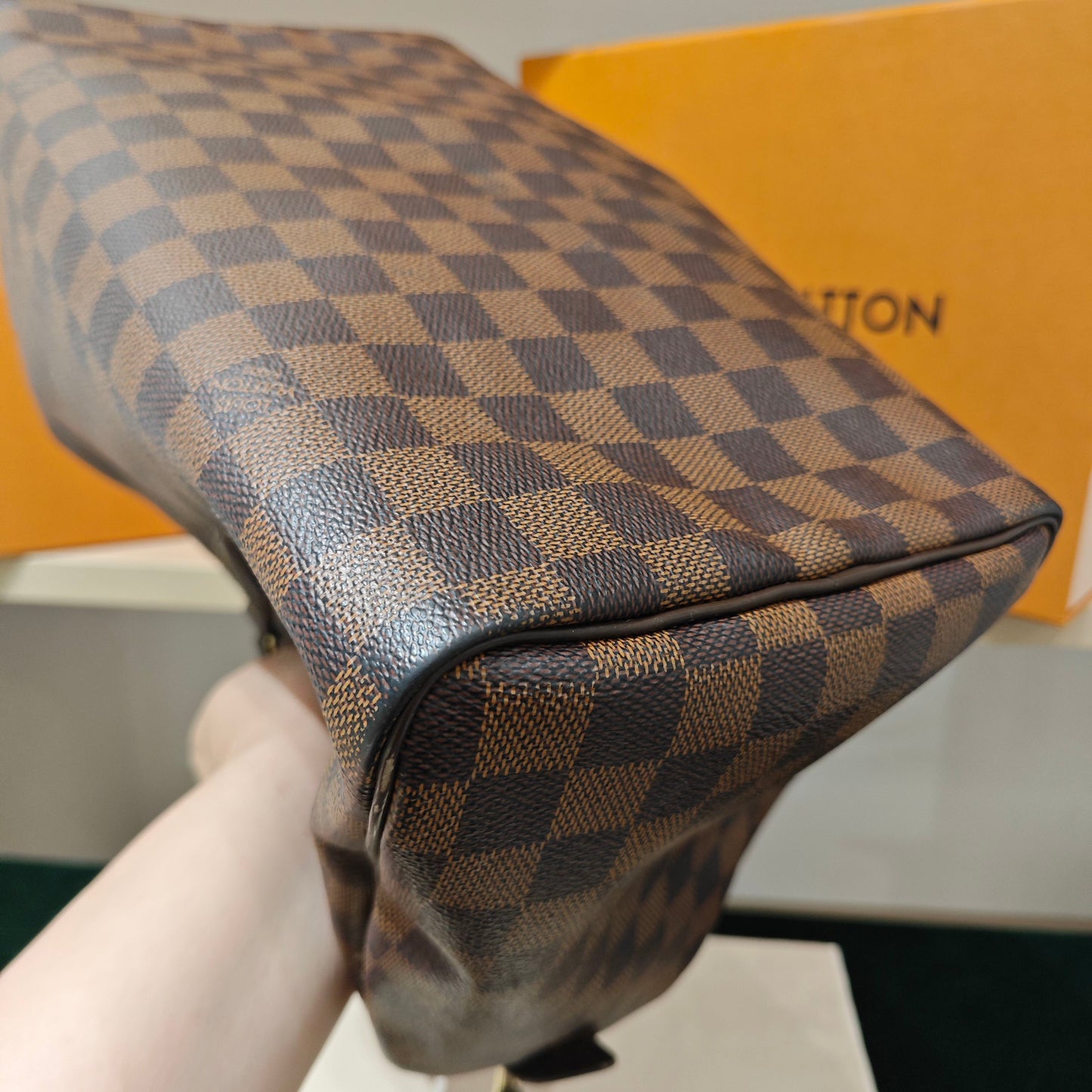 Louis Vuitton - Speedy 30 - Damier Ebene coated canvas with leather trim - Brown - (medium)
