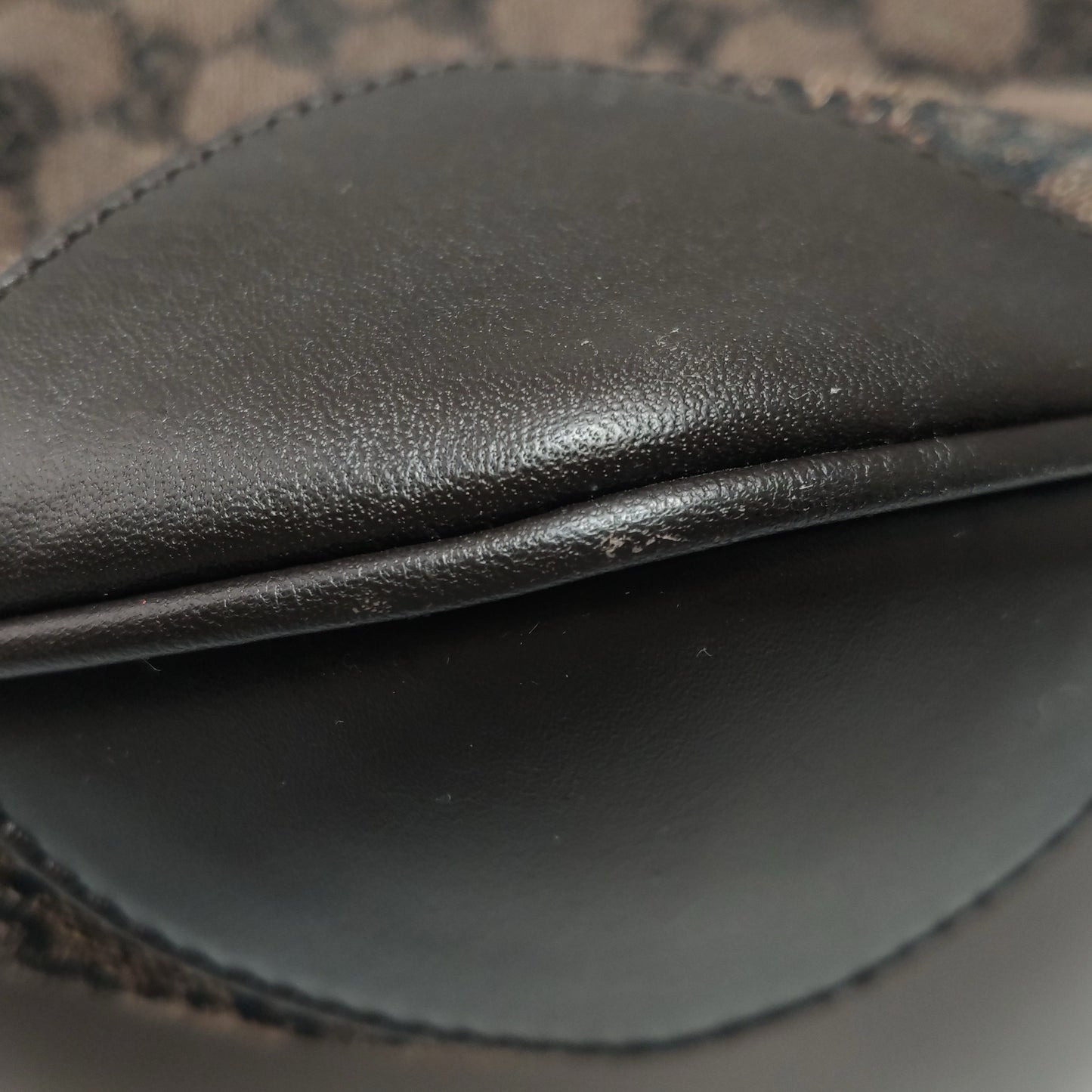 Gucci - GG Monogram Canvas Bucket Bag - GG monogram canvas and leather trim - Brown - (medium)