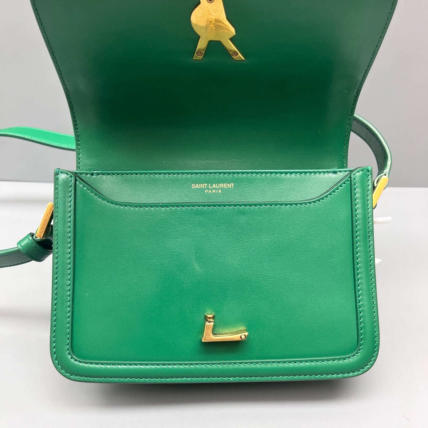 Saint Laurent - Solferino - Leather - Green - (mini)