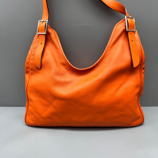 Hermès - Massai Cut Tote Bag - Supple calfskin leather - Orange - (Large)