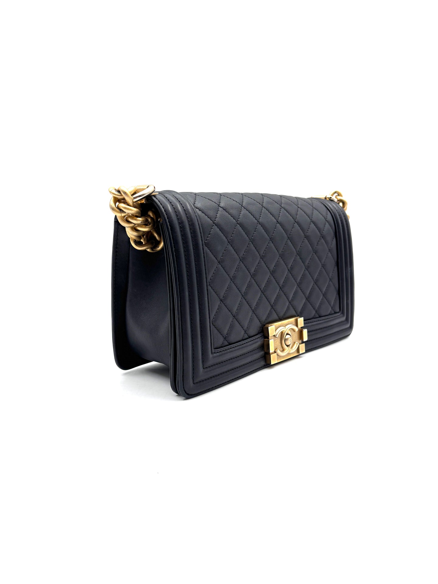 Chanel - Boy Chanel Flap Bag - Leather - Black - (medium)