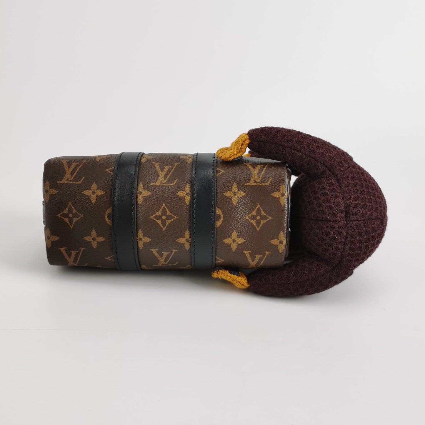 Louis Vuitton - Nano Keepall M80118 (NIGO collaboration) - Monogram coated canvas with leather trim and knitted textile monkey - Brown, Black, Orange - (mini)