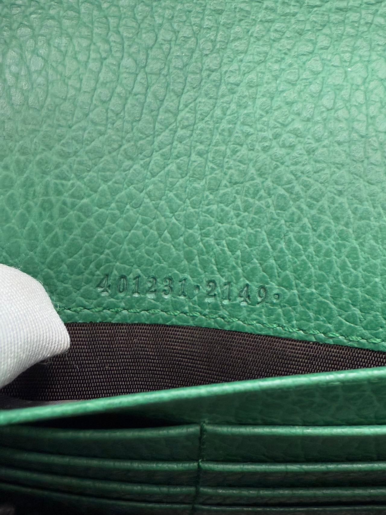 Gucci - Dionysus Wallet on Chain (WOC) - Grained leather - Green with Gold-tone and Silver-tone Hardware - (mini)