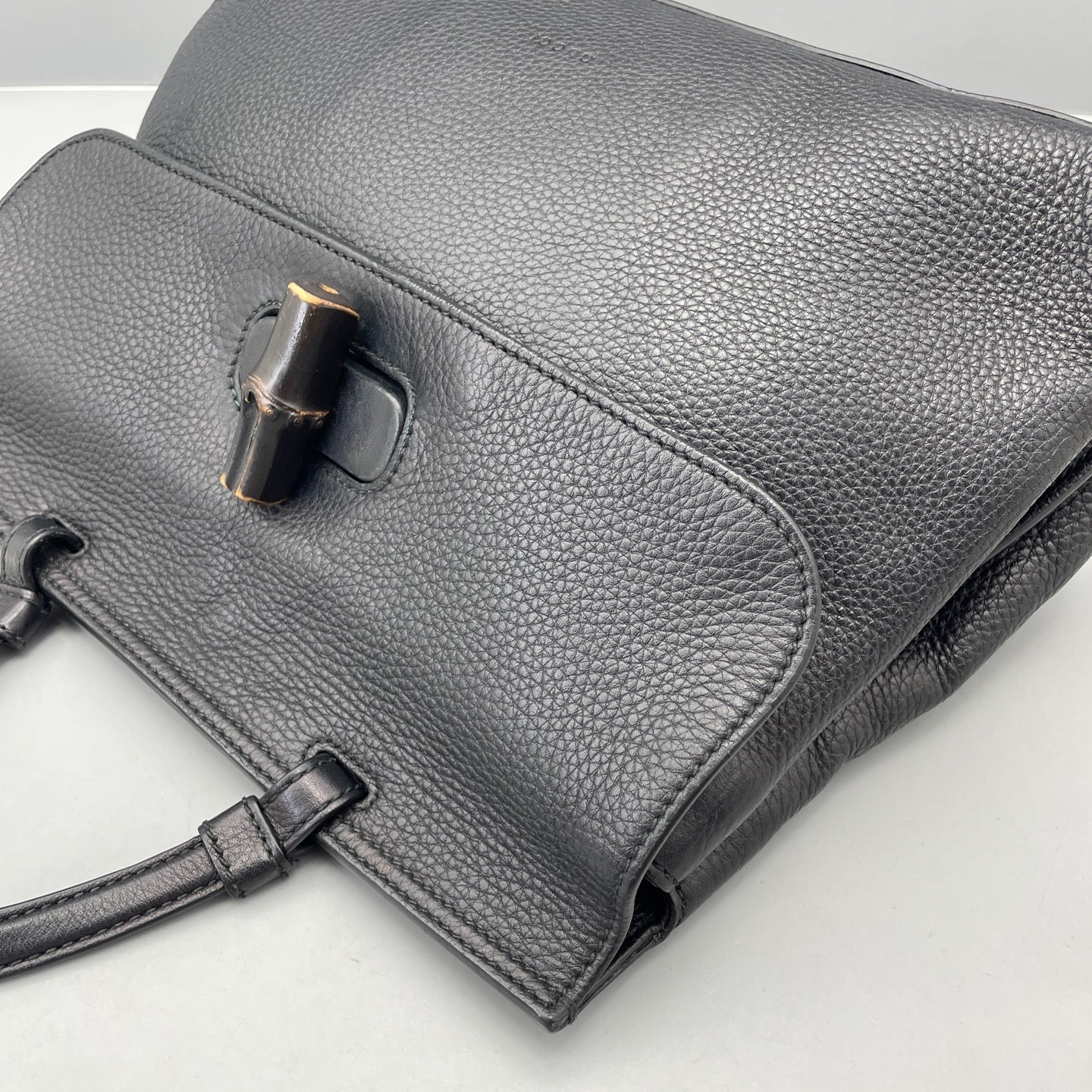 Gucci - Bamboo Top Handle Bag - Leather - Black - (medium)