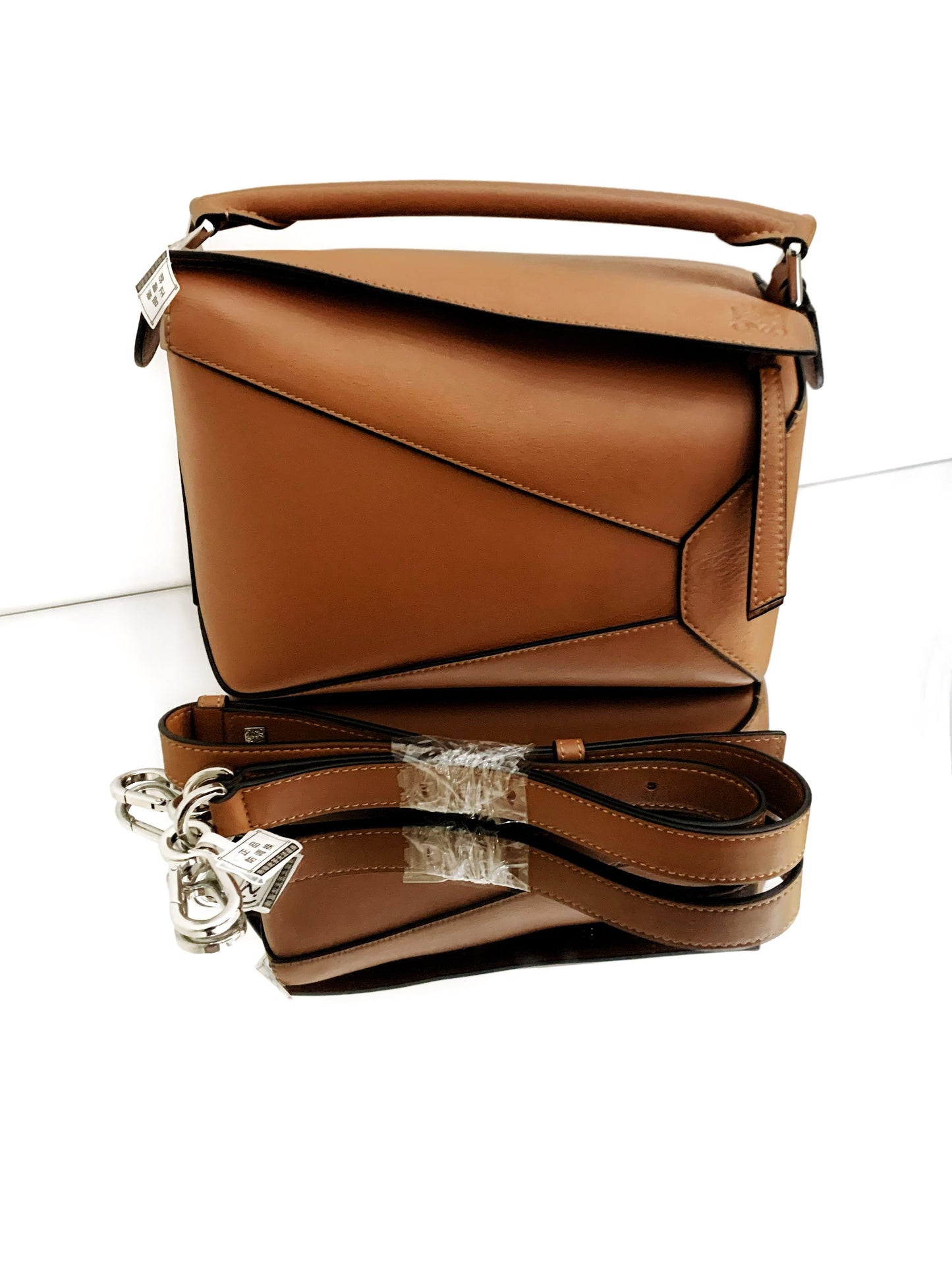 Loewe - Puzzle Edge Small Bag - Calfskin leather - Brown - (small)
