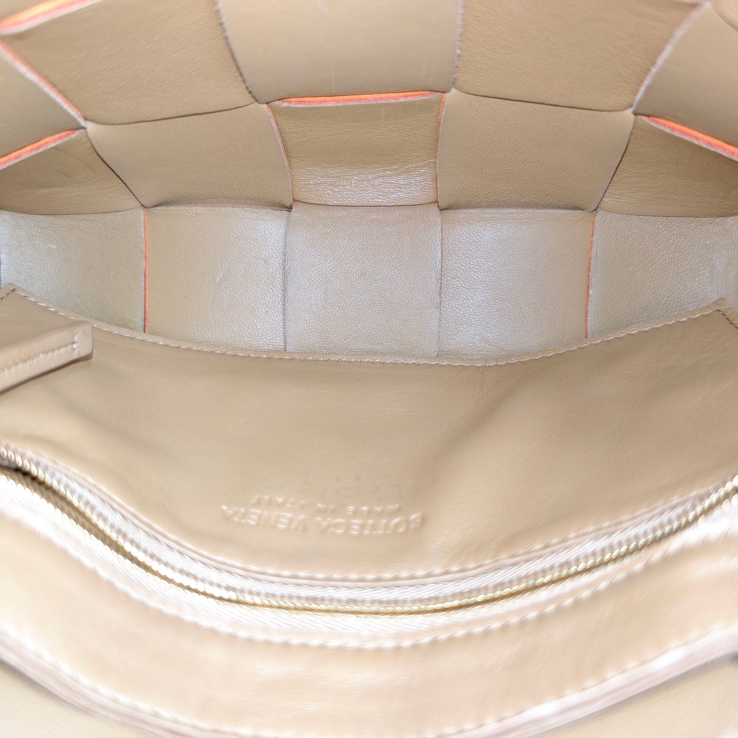 Bottega Veneta - Cassette - Lambskin leather - Orange - (small)