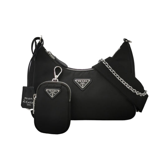 Prada - Re-Edition 2005 - Re-Nylon with Saffiano leather trim - Black - (mini)