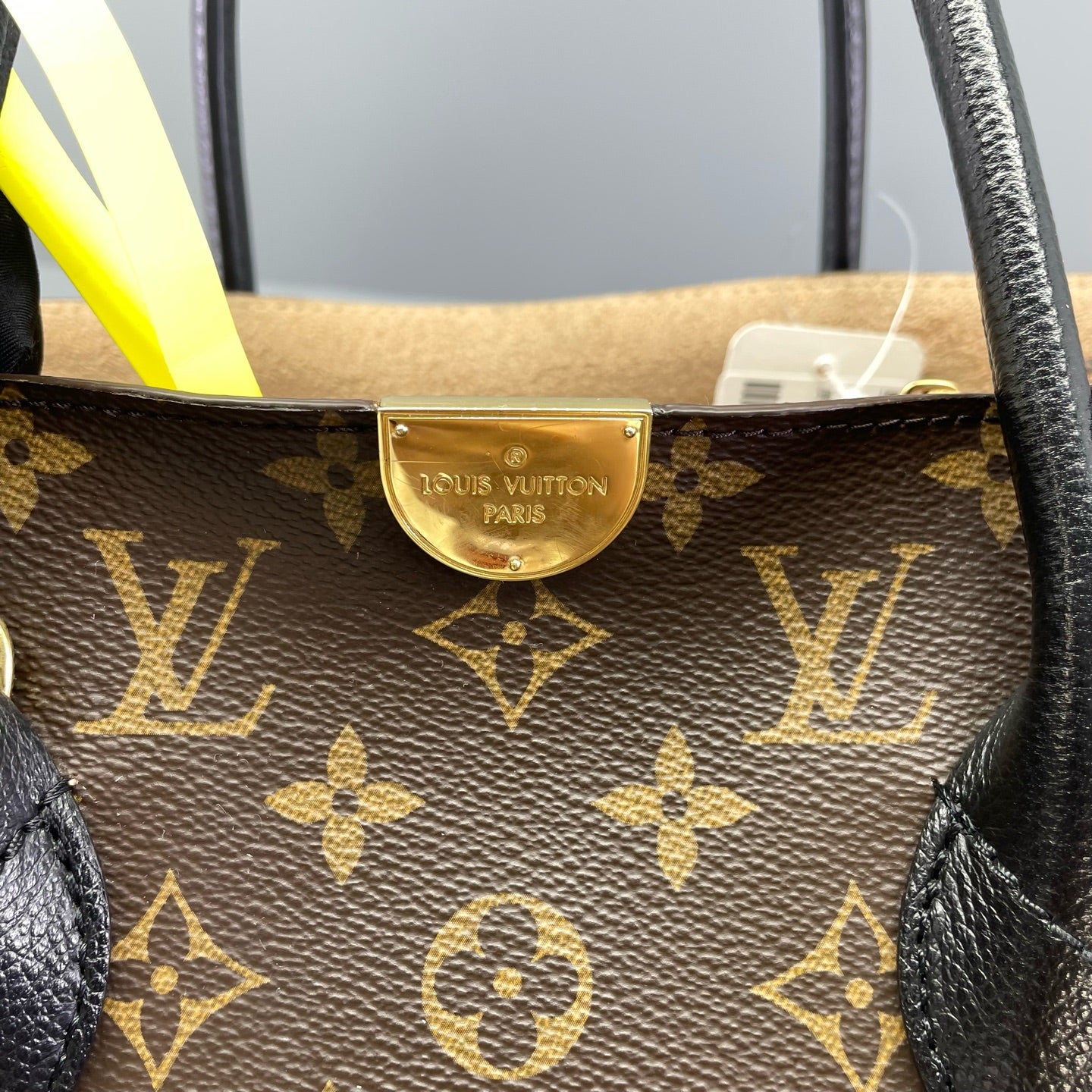 Louis Vuitton - Flandrin Tote - Monogram coated canvas with black grained leather trim - Monogram Brown with Black trim - (Medium)