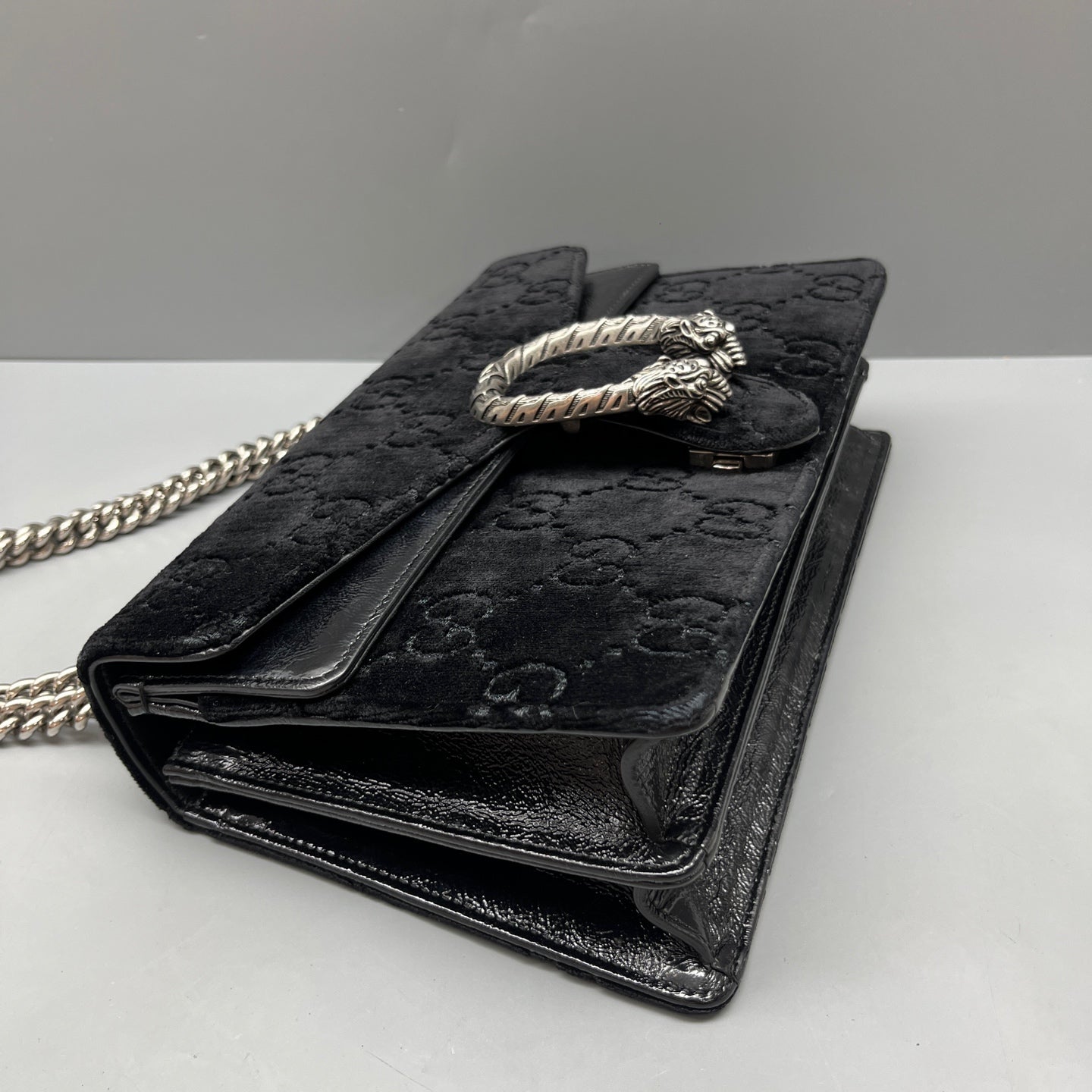 Gucci - Dionysus Chain Bag - Velvet - Black - (Medium)