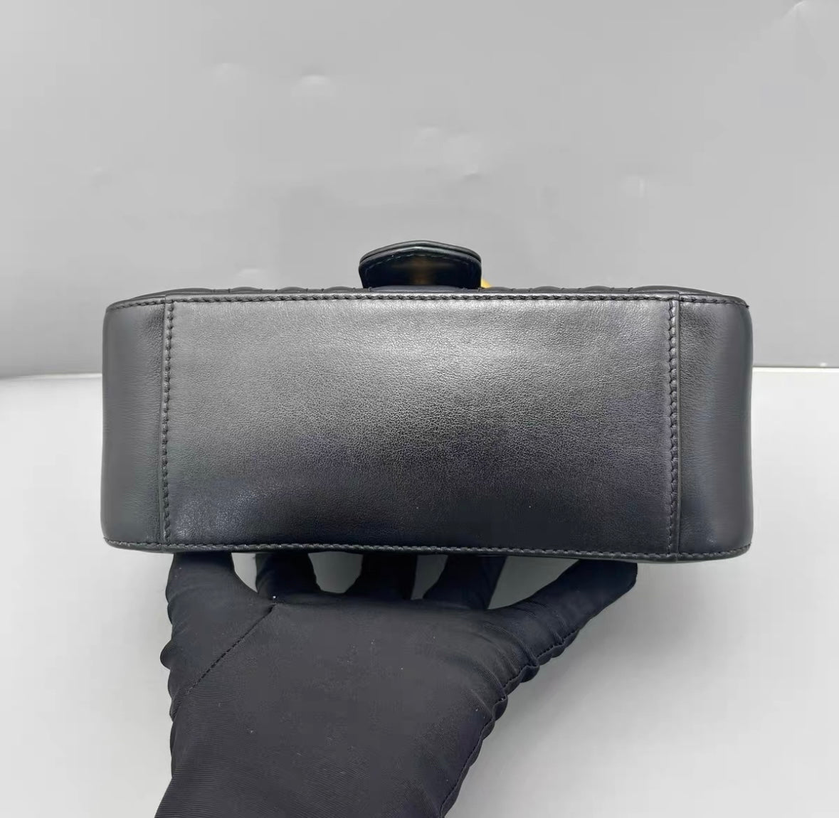 Gucci - GG Marmont Matelassé Mini Top Handle Bag - Leather - Black - (mini)
