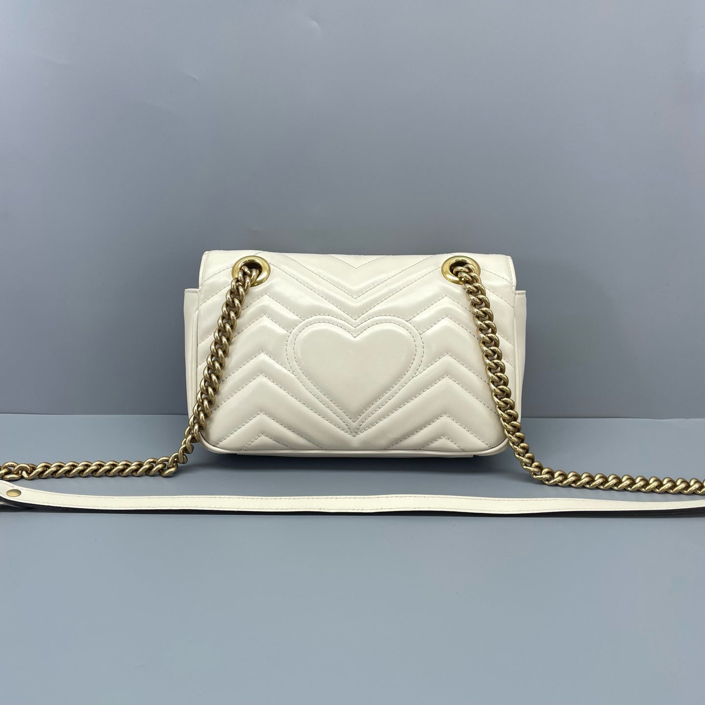 Gucci - GG Marmont Matelassé Mini Bag - Leather - White - (Mini)
