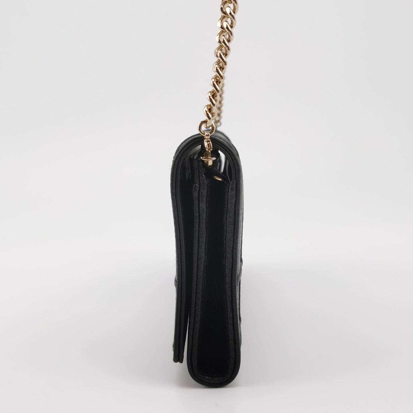 Dior - Diorama Chain Wallet - Leather - Black - (mini)