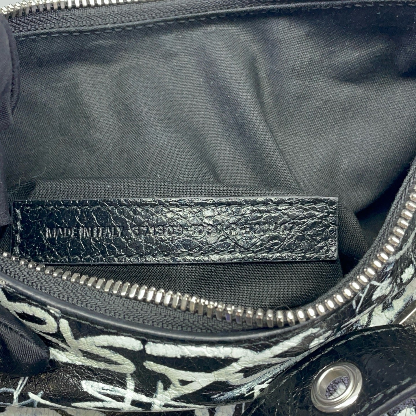 Balenciaga - Le Cagole Mini Half-Moon Bag - Crinkled lambskin leather - Black - (mini)
