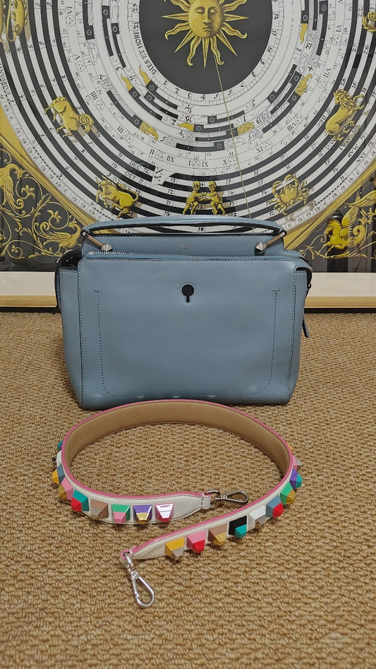 Fendi - Dotcom - Leather - Blue - (Medium)