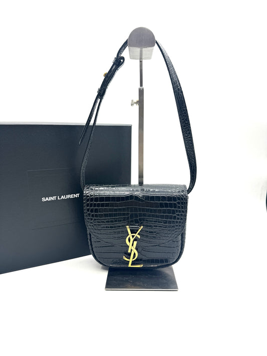 Saint Laurent - Kaia Saddle Bag - Calfskin leather - Black - (mini)