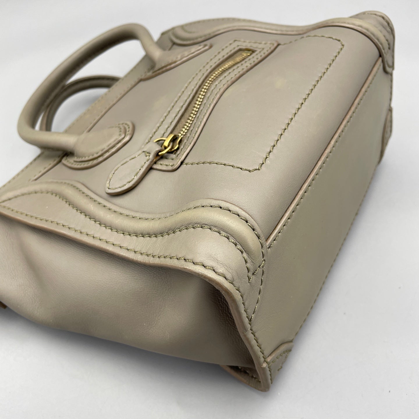Celine - Luggage Nano - Calfskin leather - Grey - (mini)