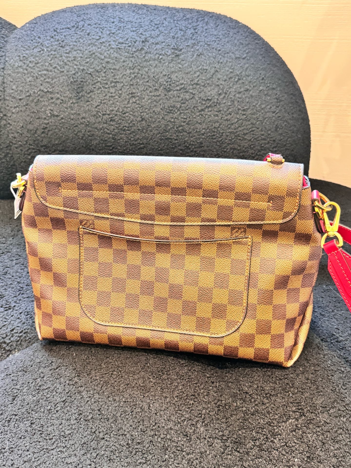 Louis Vuitton - Damier Ebene Flap Tote (Customized) - Coated canvas and leather - Brown - (medium)