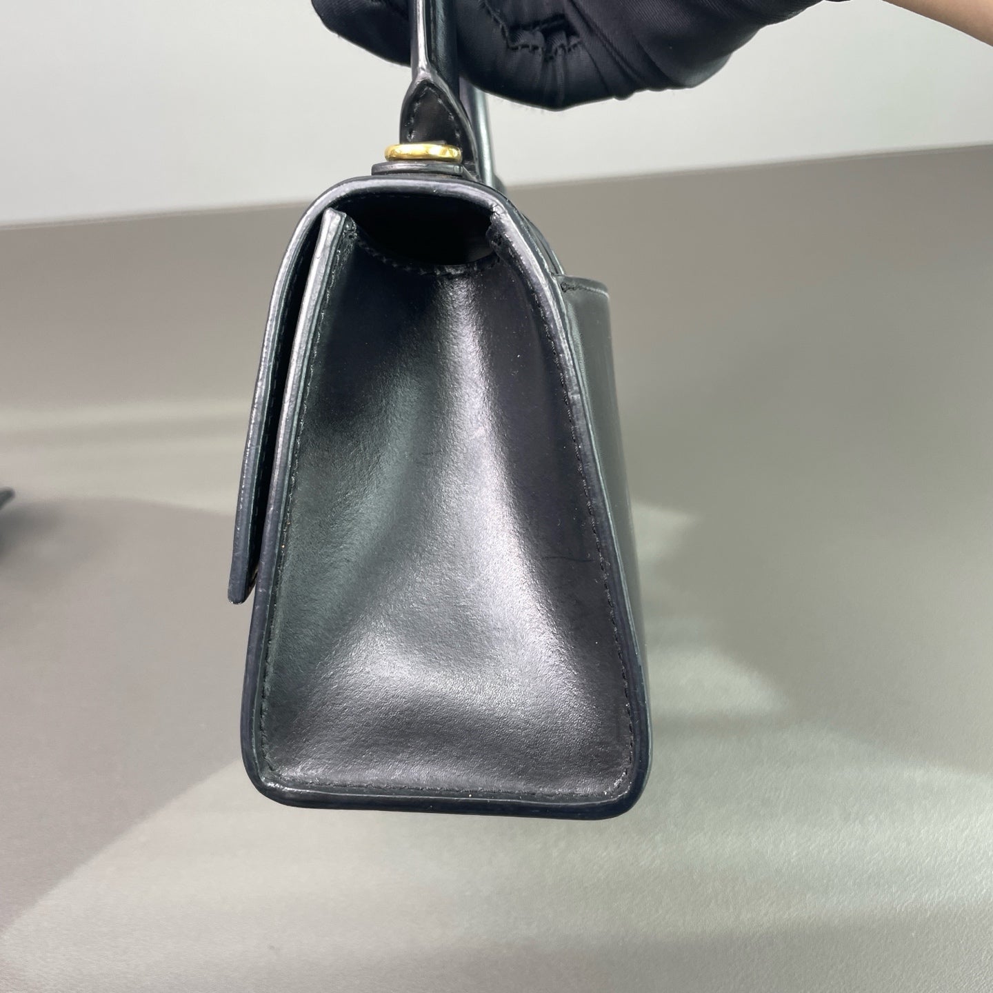 Balenciaga - Hourglass XS - Cowhide leather - Black - (mini)