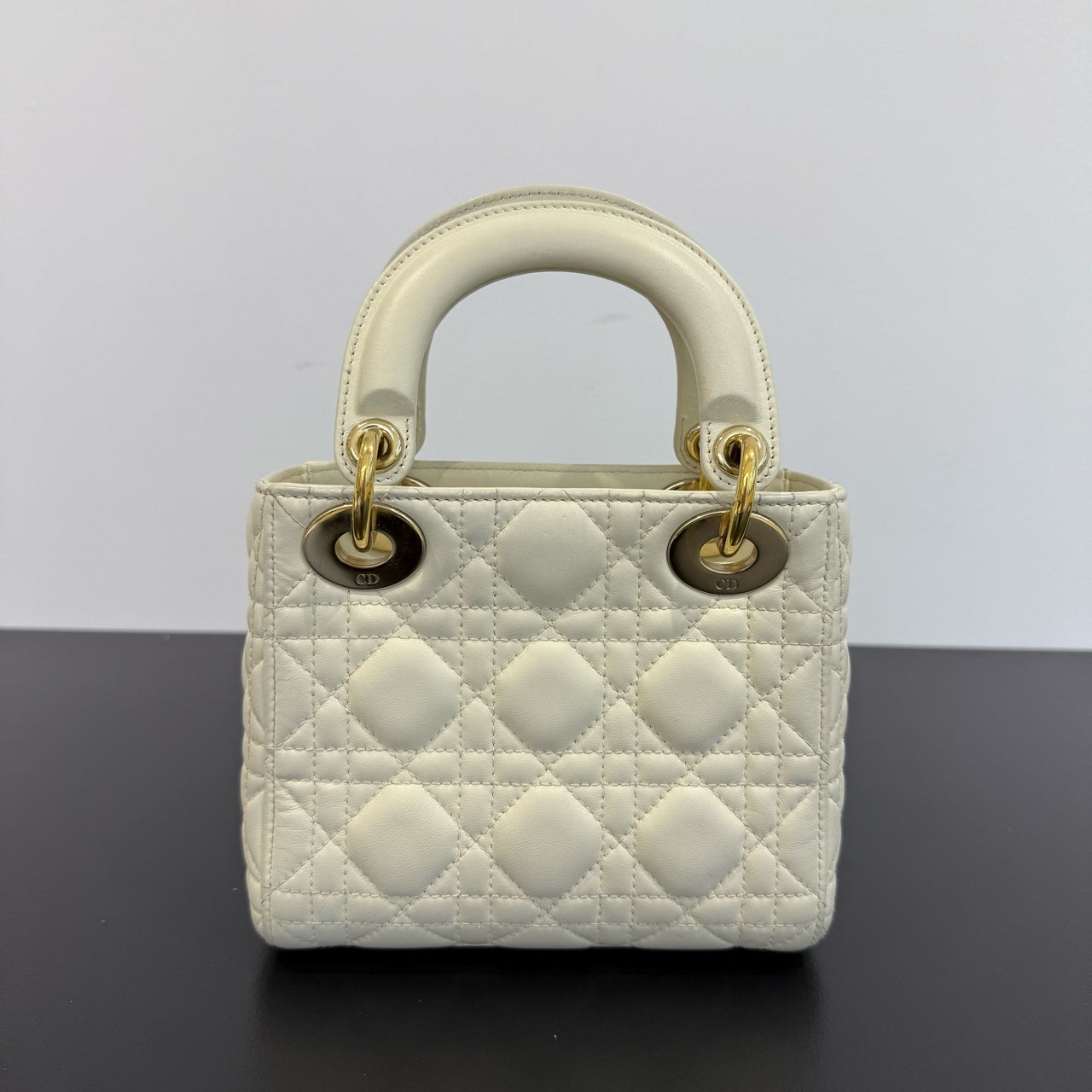 Dior - Lady Dior Mini - Leather - White - (mini)