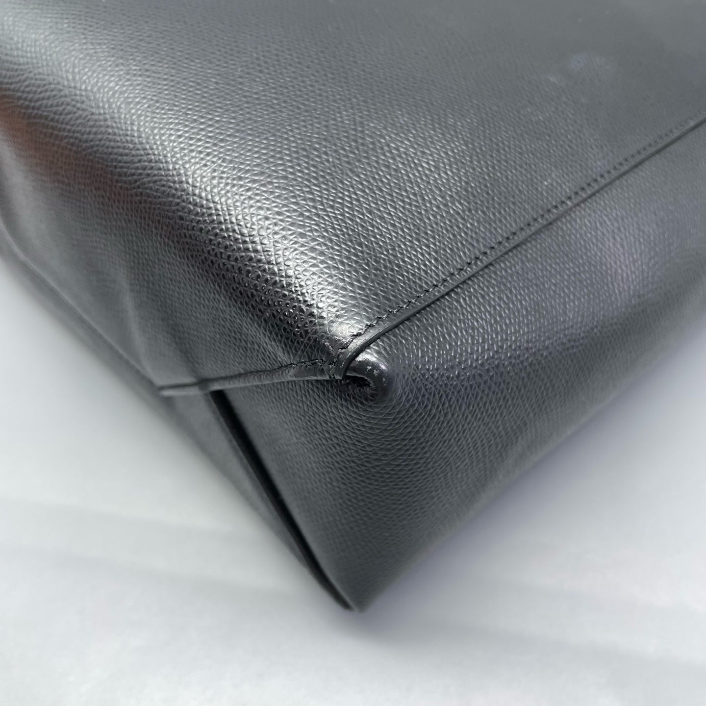 Celine - Cabas Tote Bag - Grained calfskin leather - Black - (Medium)